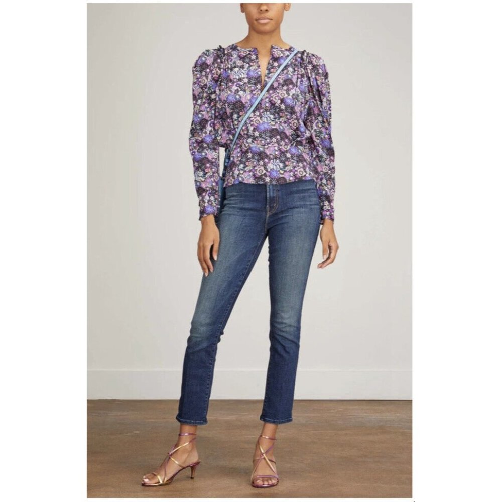 Mother Denim Womens 30 The Swooner Rascal Ankle Blue Jeans Don’t Mind Me